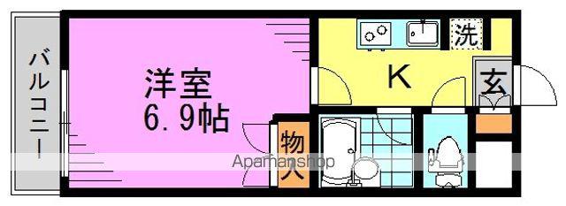 グランヴァン阿佐ヶ谷Ⅱ(1K/4階)の間取り写真