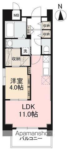 アルファレジデンス錦町(1LDK/3階)の間取り写真