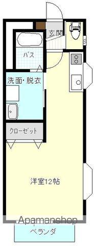 メゾンK(ワンルーム/2階)の間取り写真