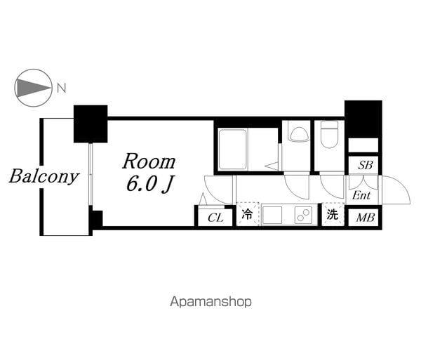 プレサンス名古屋ルーカス(1K/5階)の間取り写真
