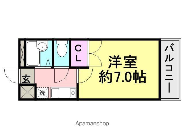 メゾングレース(1K/2階)の間取り写真