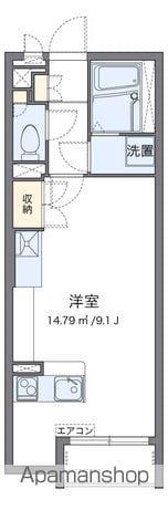 ミランダベルデュール(ワンルーム/1階)の間取り写真