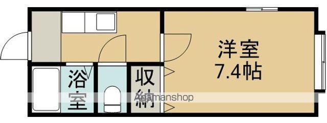 アークヒルズ21(1K/1階)の間取り写真