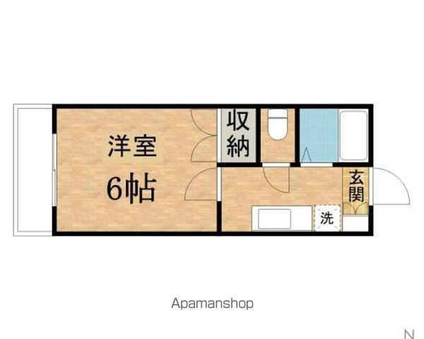 ピアクレール(1K/1階)の間取り写真