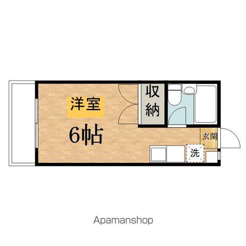 土方ハイツ5(ワンルーム/1階)の間取り写真