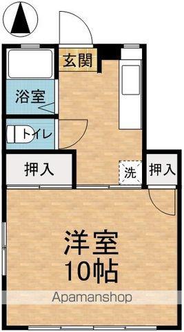 HAPPYTOWN8(1K/1階)の間取り写真