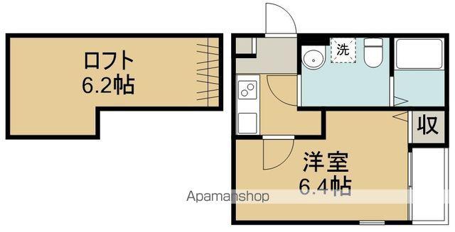 ミニステラ(1K/1階)の間取り写真