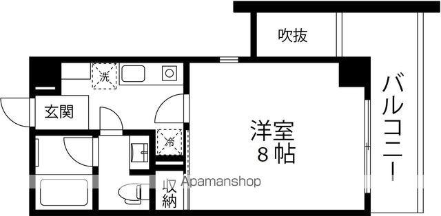 ファーストレーベン本町(1K/5階)の間取り写真