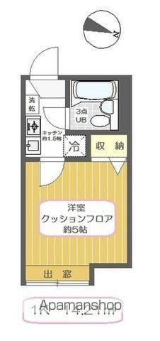 フォーレ佐野(1K/1階)の間取り写真