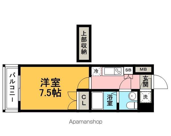 NO72 HARBOR イースト TOWER(1K/10階)の間取り写真
