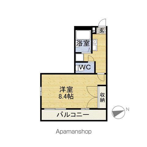 マシェリ(1K/1階)の間取り写真