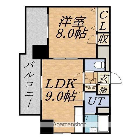 ARMS美術館通Ⅰ(1LDK/4階)の間取り写真
