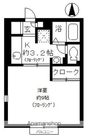 プロパティ大溝A(1K/2階)の間取り写真