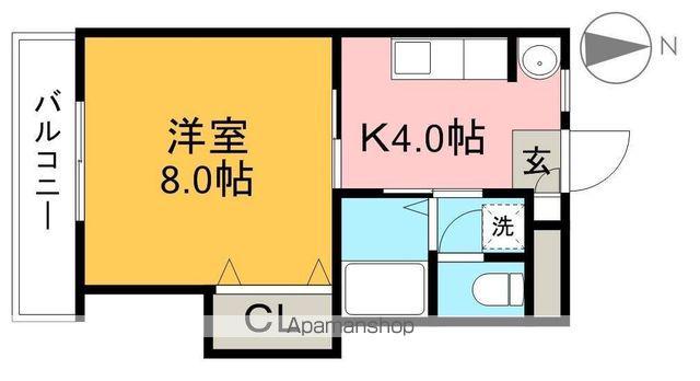 CITYTERRACE(1K/2階)の間取り写真