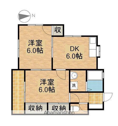グリーンハイツヒロタカA(2DK/1階)の間取り写真