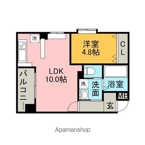 S-FORT筑紫通(1LDK/3階)の間取り写真