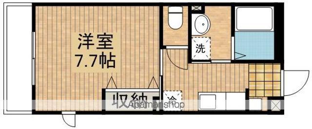 ウェルヴィレッジ川越(1K/1階)の間取り写真