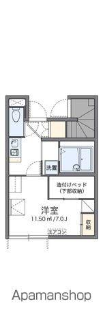レオパレスエム122(1K/1階)の間取り写真