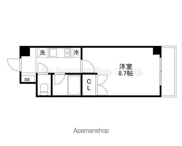 ST.ART(ワンルーム/1階)の間取り写真