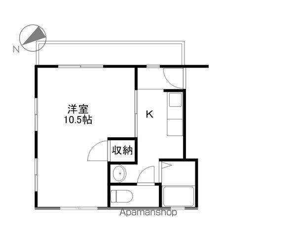 コーポMT 妙法寺町(1K/2階)の間取り写真