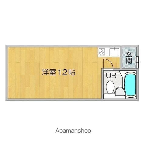 南4条ユニハウス(1DK/8階)の間取り写真