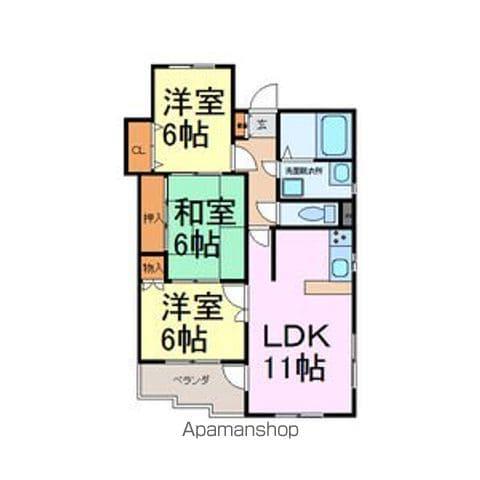 振甫ニューコーポ(3LDK/2階)の間取り写真