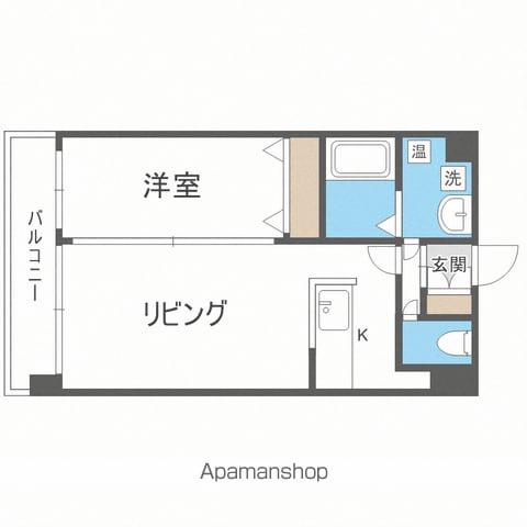 ルラシオン北9条通(1LDK/6階)の間取り写真