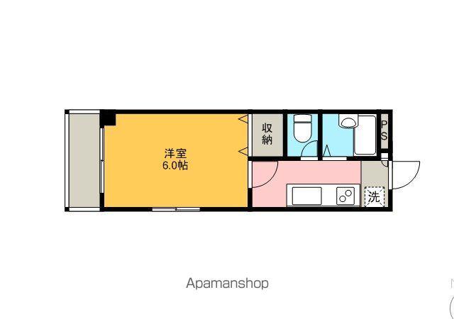 ヴィスタコート舞浜(1K/4階)の間取り写真