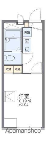レオパレスソレイユ野里Ⅱ(1K/2階)の間取り写真