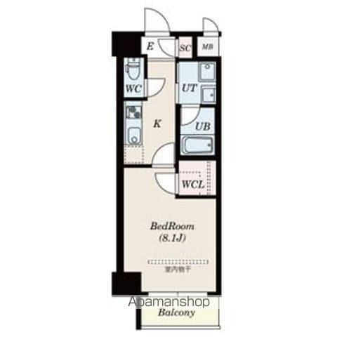 パークレジデンス上飯田駅前(1K/3階)の間取り写真