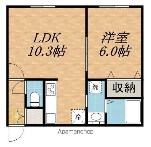 イルミナーレ南郷(1LDK/3階)の間取り写真
