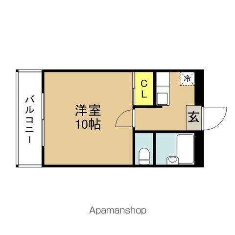 イー・エル・ケイ大名ビル(1K/6階)の間取り写真