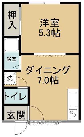 十条ハイツ清都(1DK/1階)の間取り写真