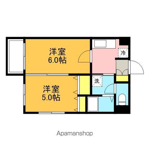 OBRIⅦ(2K/6階)の間取り写真