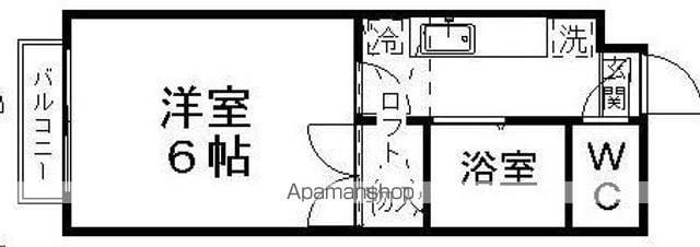 ベルトピア仙台4(1K/1階)の間取り写真