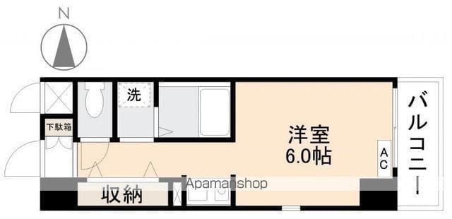 REXIS塩上(ワンルーム/6階)の間取り写真