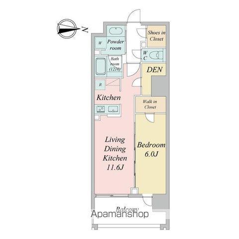 グランカーサ一番町(1LDK/9階)の間取り写真