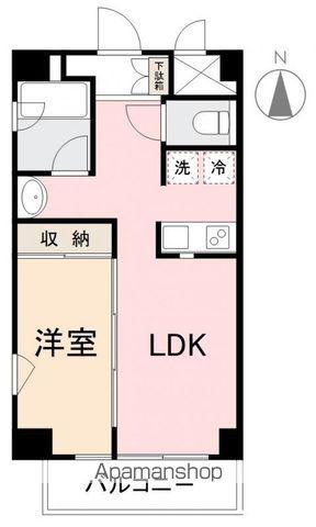 コリドールサン(1LDK/3階)の間取り写真