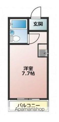 マイコーポ白国(ワンルーム/2階)の間取り写真