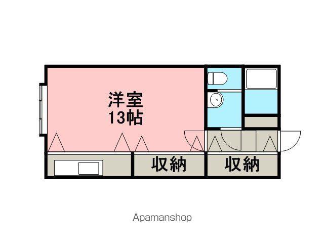 函館本線 銭函駅 徒歩13分 2階建 築21年(1K/2階)の間取り写真