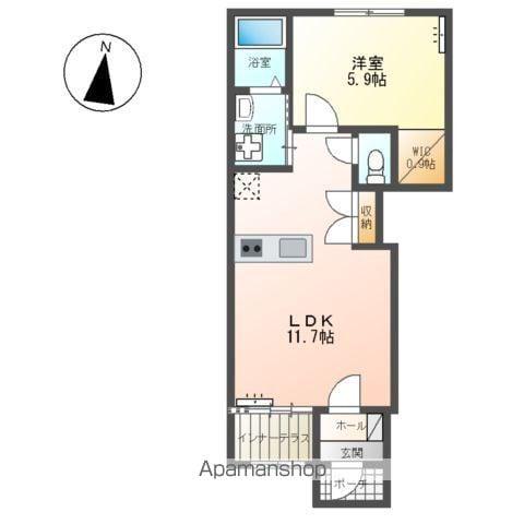 サンコリーナ向台(1LDK/1階)の間取り写真