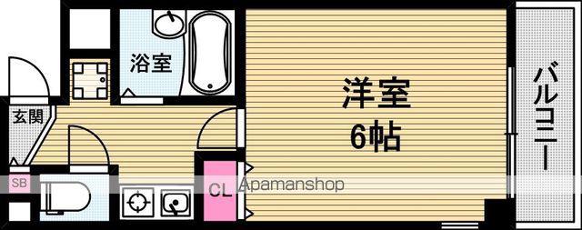グラムコートゼン(1K/2階)の間取り写真