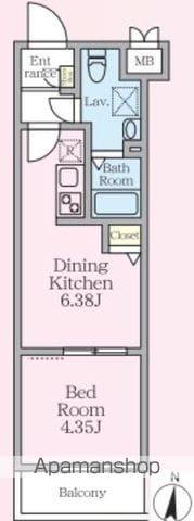 HYS 桜台(1DK/1階)の間取り写真