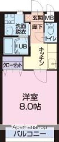 COZY(1K/2階)の間取り写真