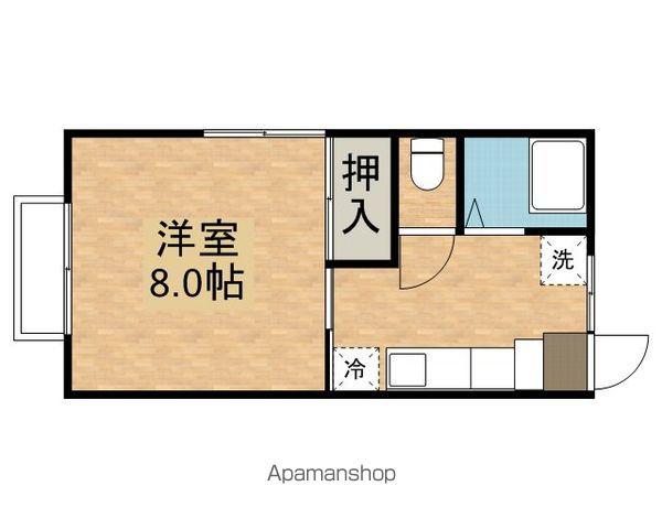 フラッツカシオペア(1K/2階)の間取り写真