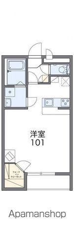 レオパレスメーテルベ(1K/2階)の間取り写真