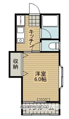 JINハウスⅡ(1K/2階)の間取り写真