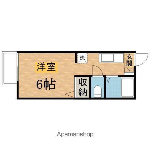 メゾン・ド・フォーレスト(ワンルーム/2階)の間取り写真