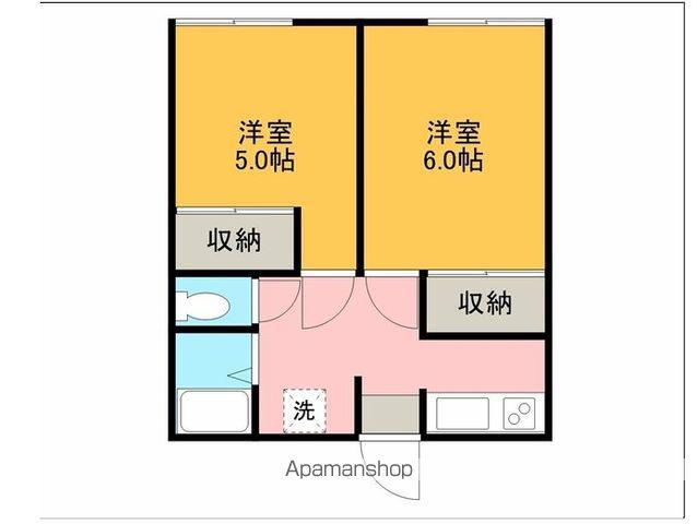 フェアステージリバーサイドⅢ(2K/1階)の間取り写真