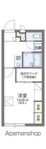 レオパレススワホーム(1K/2階)の間取り写真